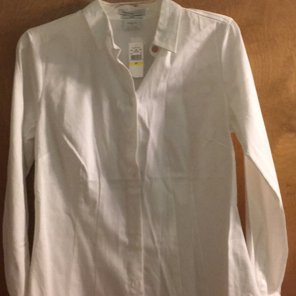 VanHeusen white button down shirt